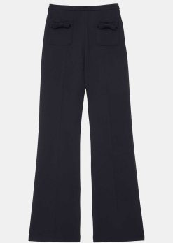 TARA JARMON Pantalon Perlita En Tissu Double Bleu Nuit Best