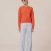 TARA JARMON Cardigan Gaelle Corail En Laine Et Coton New