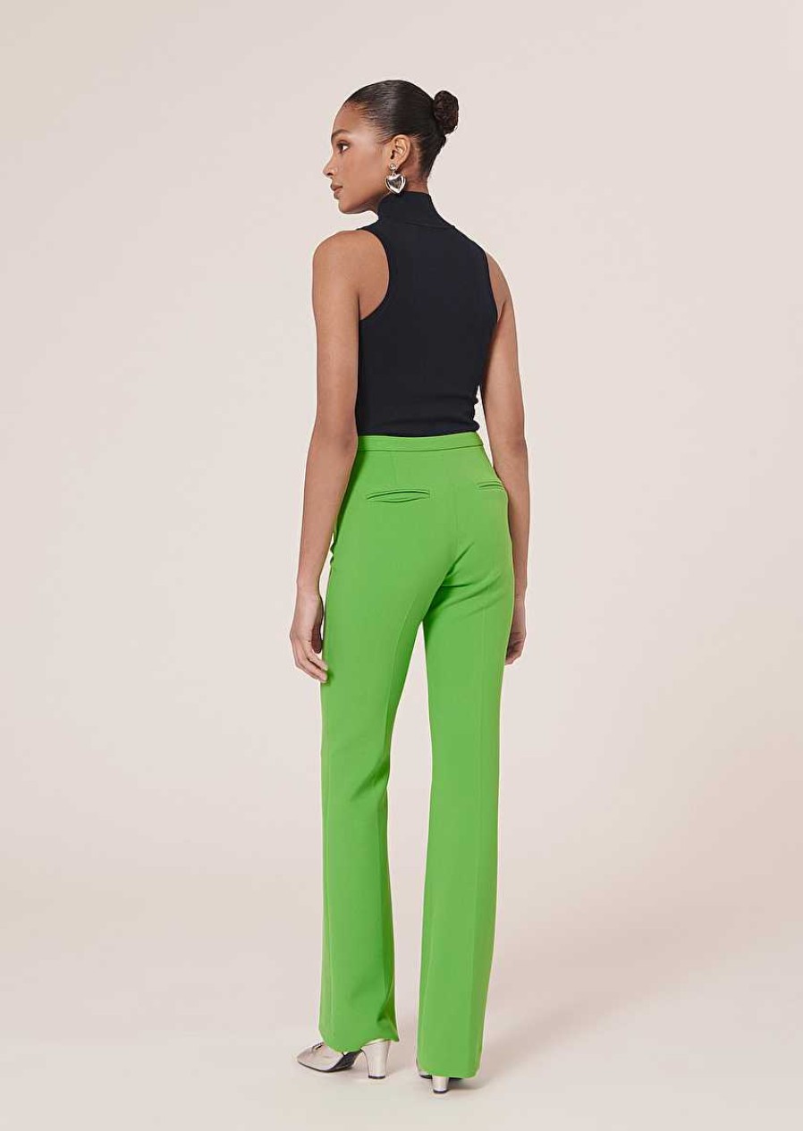 TARA JARMON Pantalon En Toile Double Vert Phoenix Hot