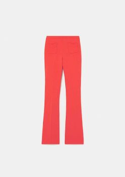 TARA JARMON Pantalon En Toile Double Phoenix Corail New