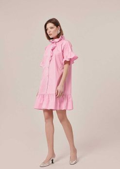 TARA JARMON Robe En Popeline Rose Ripoline Online