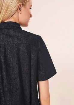 TARA JARMON Chemise En Jean Bleu Nuit Camilla Online