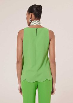 TARA JARMON Haut En Crepe Vert Tabo Online