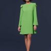 TARA JARMON Robe En Crepe Verte Renato Hot