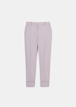 TARA JARMON Pantalon En Laine Froide Violet Philippa Best