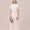 TARA JARMON Pantalon Brode Blanc Paquita Clearance