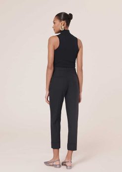 TARA JARMON Pantalon En Laine Froide Bleu Nuit Philippa Online