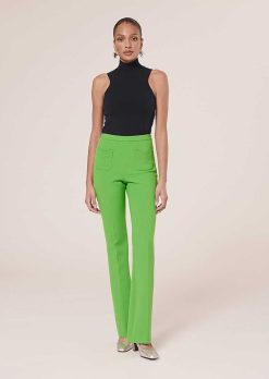 TARA JARMON Pantalon En Toile Double Vert Phoenix Hot