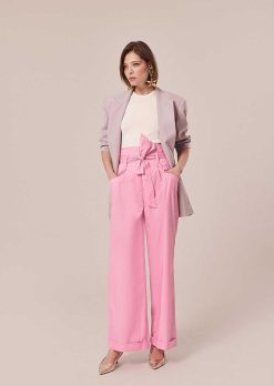 TARA JARMON Pantalon En Popeline Rose Pyla Best