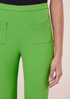 TARA JARMON Pantalon En Toile Double Vert Phoenix Hot