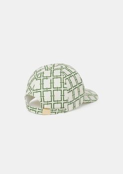 TARA JARMON Carole Ecru Avec Chapeau Design Graphique Vert Online