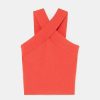 TARA JARMON Haut En Tricot Corail Prana Hot