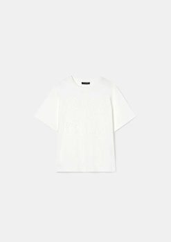 TARA JARMON T-Shirt Trefle Jersey Blanc Hot