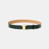 TARA JARMON Ceinture En Cuir Vert 8 Bis Hot