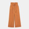TARA JARMON Pantalon En Popeline Marron Pyla Wholesale