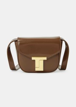 TARA JARMON Sac 8 Bis Mini En Cuir Taupe Clearance