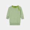 TARA JARMON Pull Vert Pastel En Coton Et Laine New