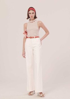 TARA JARMON Jean Jerome En Denim Blanc Clearance