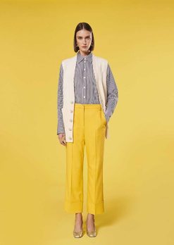 TARA JARMON Pantalon De Costume Jaune Pierre Clearance