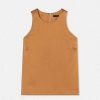 TARA JARMON Haut Tellia Brown En Satin Fluide Online
