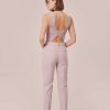 TARA JARMON Pantalon En Laine Froide Violet Philippa Best