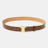 TARA JARMON Ceinture En Cuir Taupe 8 Bis Best