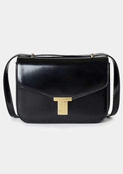 TARA JARMON Sac 8 Bis En Cuir Noir Wholesale