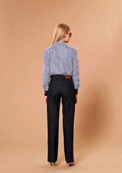 TARA JARMON Pantalon En Denim Bleu Nuit Jerome Hot