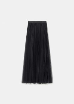 TARA JARMON Jupe Plissee En Tulle Noire Juliette Online