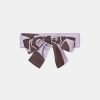 TARA JARMON Echarpe Imprimee Fleur Violette Evelyse New