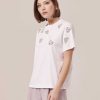 TARA JARMON Taralove T-Shirt En Jersey Brode Blanc Best