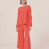 TARA JARMON Haut En Crepe Corail Tazzio New