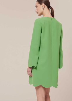 TARA JARMON Robe En Crepe Verte Ruoda Best