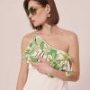 TARA JARMON Pochette Souple A Imprime Floral Vert Sabrina Online