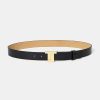 TARA JARMON Ceinture 8 Bis En Cuir Noir Hot