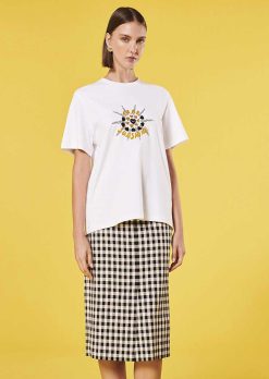 TARA JARMON T-Shirt En Coton Blanc Tarasun New