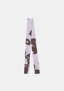 TARA JARMON Echarpe Imprimee Fleur Violette Evelyse New