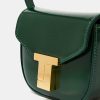 TARA JARMON Sac 8 Bis Mini En Cuir Vert Emeraude New