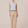 TARA JARMON Pantalon En Coton Beige Pablo Wholesale