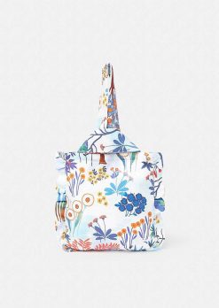 TARA JARMON Sac Souple Imprime Fleur Bleue Soledad New