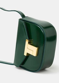 TARA JARMON Sac 8 Bis Mini En Cuir Vert Emeraude New