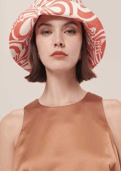TARA JARMON Haut Tellia Brown En Satin Fluide Online