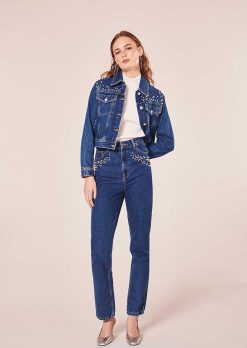 TARA JARMON Jean Joaquim En Denim Bleu Hot