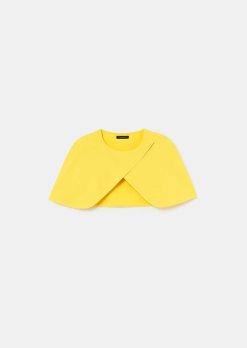 TARA JARMON Cape En Crepe Jaune Valentina Online