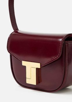 TARA JARMON Sac 8 Bis Mini En Cuir Bordeaux Online