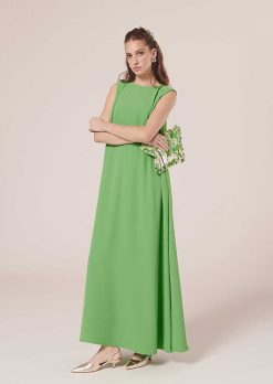 TARA JARMON Robe En Crepe Verte Roxy Best