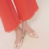 TARA JARMON Pantalon En Crepe Corail Positif Online