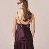 TARA JARMON Haut Fluide En Satin Tess Brown New