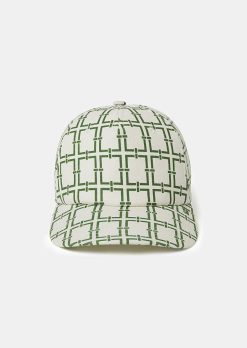 TARA JARMON Carole Ecru Avec Chapeau Design Graphique Vert Online