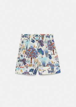 TARA JARMON Short En Coton Imprime Fleuri Bleu Shelby Online